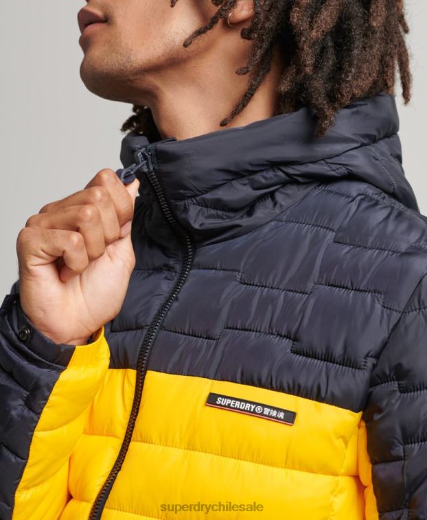 hombres Superdry amarillo chamarra fuji mixta de radar de expedición 2R68Z4655