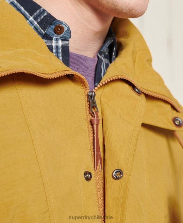 hombres Superdry amarillo chaqueta casual de montaña 2R68Z4667
