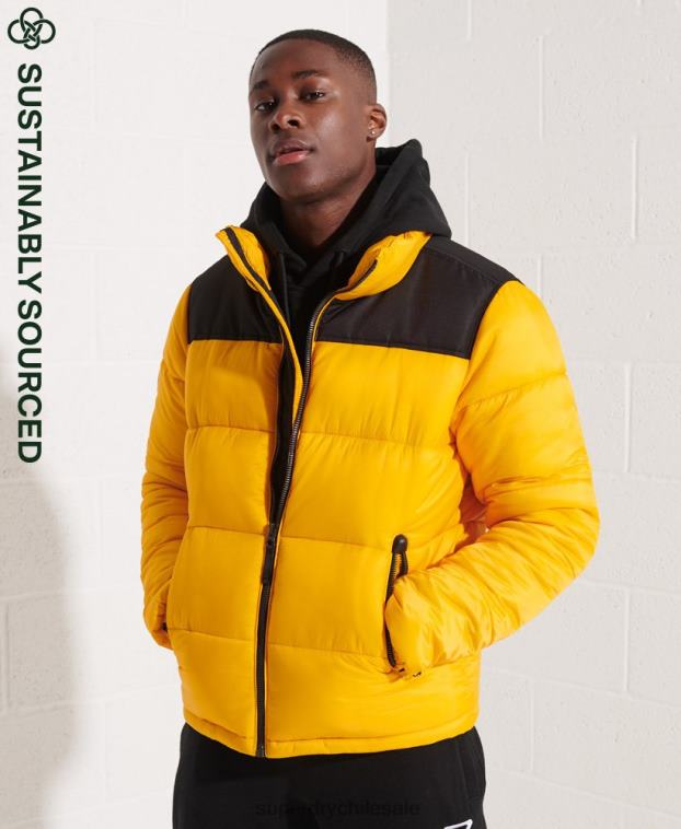hombres Superdry amarillo chaqueta de código 2R68Z4510
