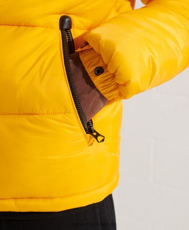 hombres Superdry amarillo chaqueta de código 2R68Z4510