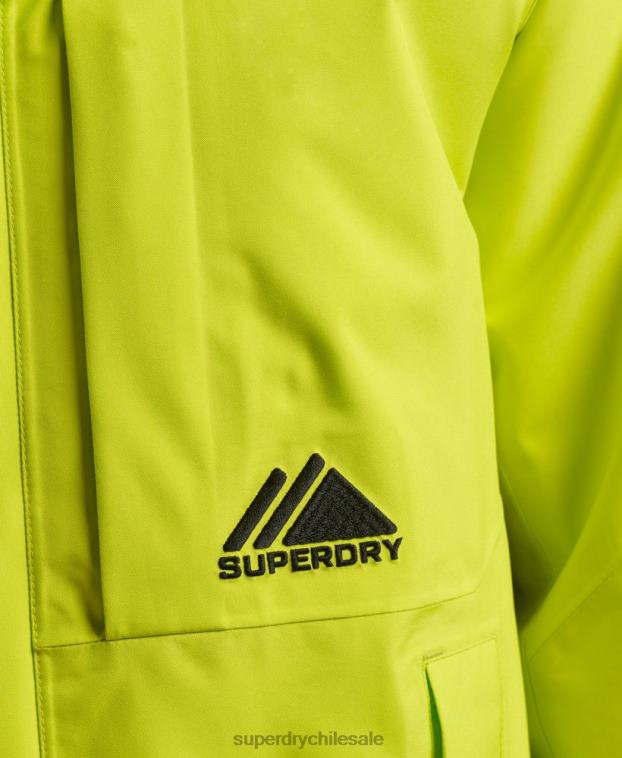 hombres Superdry amarillo chaqueta de nieve ultra 2R68Z977
