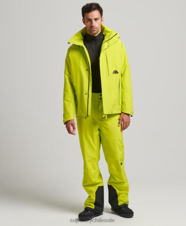 hombres Superdry amarillo chaqueta de nieve ultra 2R68Z977