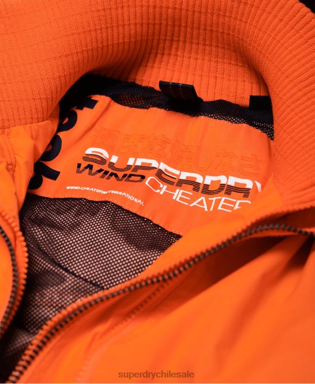 hombres Superdry azul chamarra cortavientos técnica con capucha y cremallera pop 2R68Z4791