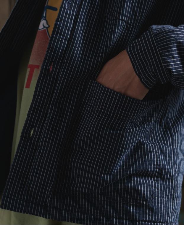hombres Superdry azul chamarra de artista con forro seco de edición limitada 2R68Z4724