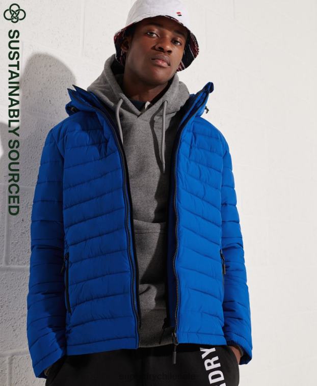 hombres Superdry azul chamarra fuji con capucha 2R68Z4704