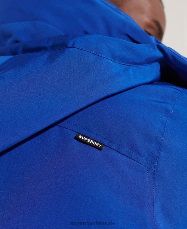 hombres Superdry azul chaqueta bomber everest 2R68Z4615