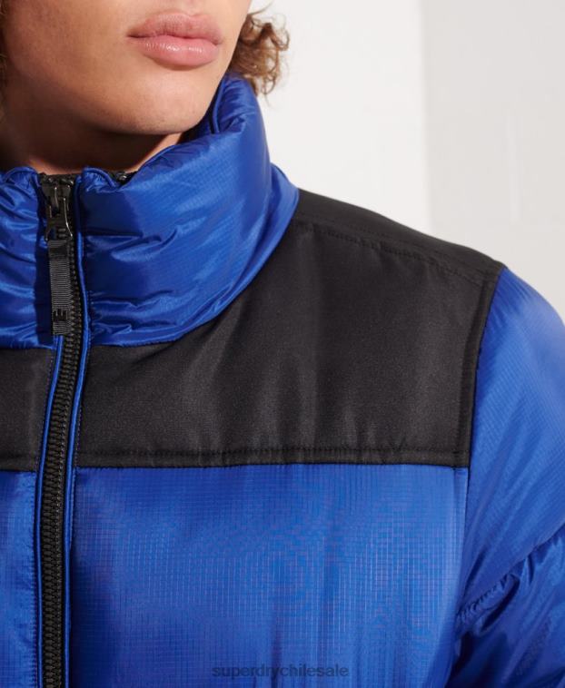 hombres Superdry azul chaqueta de código 2R68Z4677