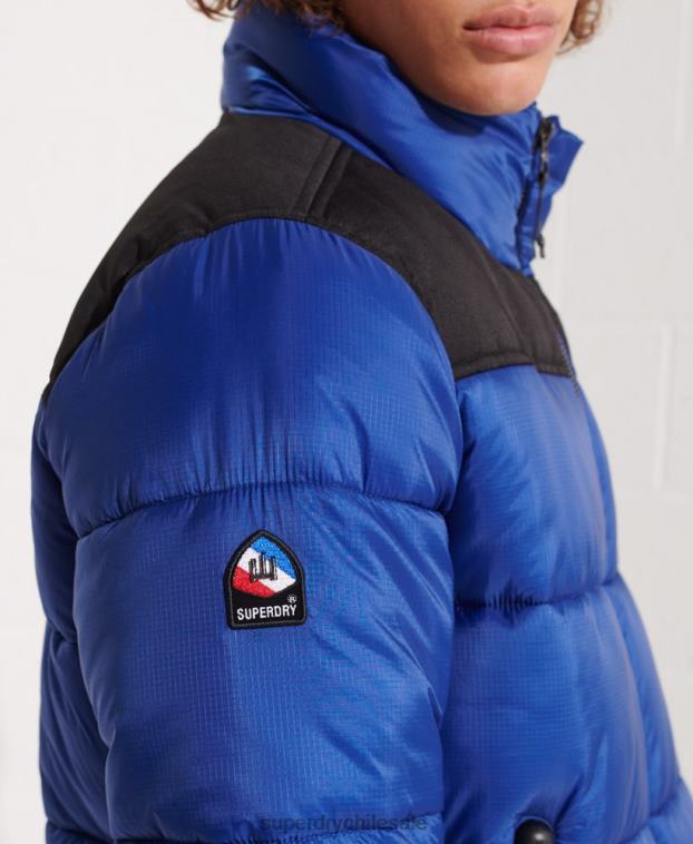 hombres Superdry azul chaqueta de código 2R68Z4677