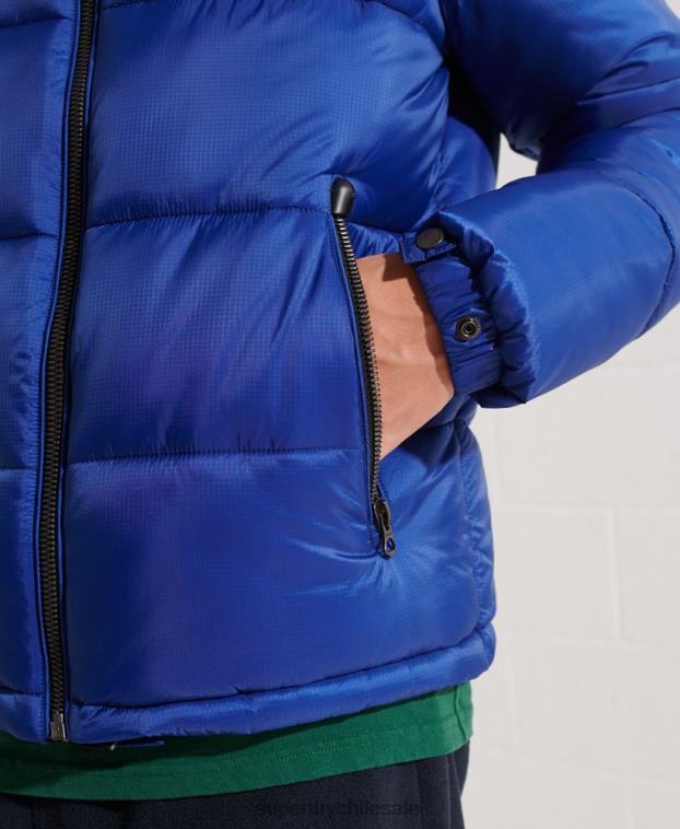 hombres Superdry azul chaqueta de código 2R68Z4677