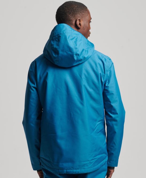 hombres Superdry azul chaqueta de rescate de esquí 2R68Z1375