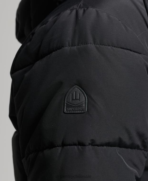 hombres Superdry azul oscuro chaqueta acolchada de montaña 2R68Z4533
