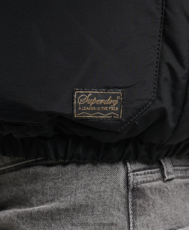 hombres Superdry azul oscuro chaqueta acolchada de montaña 2R68Z4533
