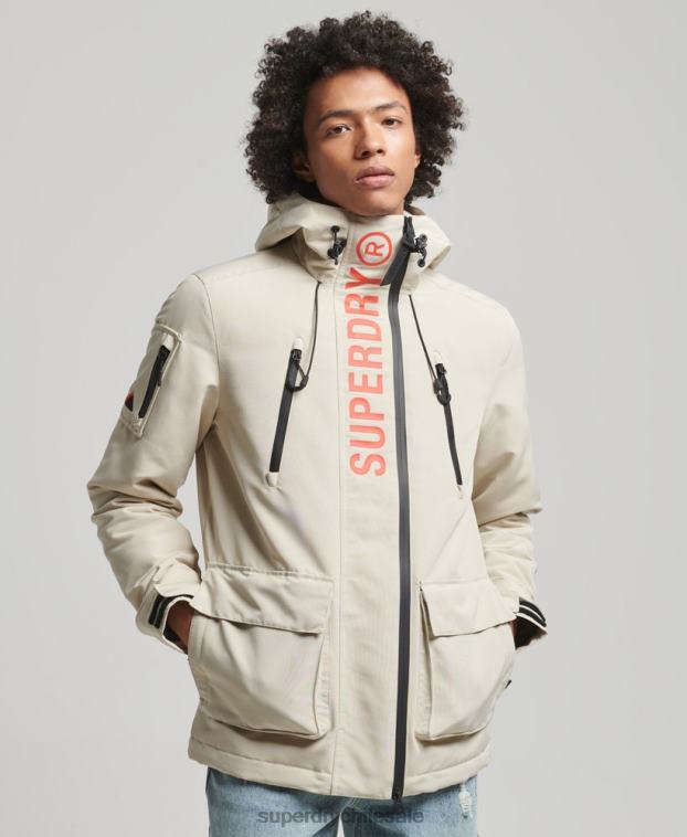 hombres Superdry beige chaqueta cortavientos ultimate sd 2R68Z926