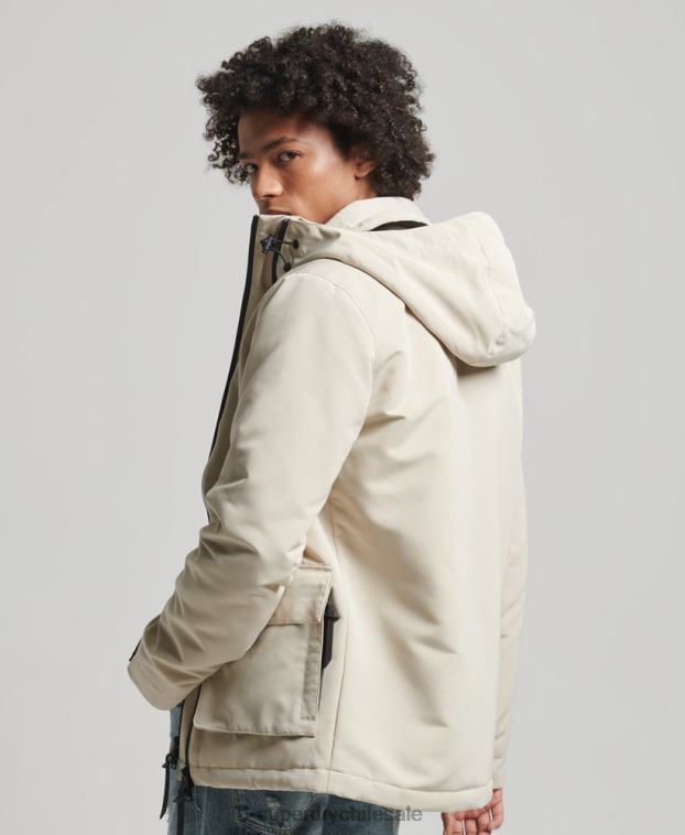 hombres Superdry beige chaqueta cortavientos ultimate sd 2R68Z926