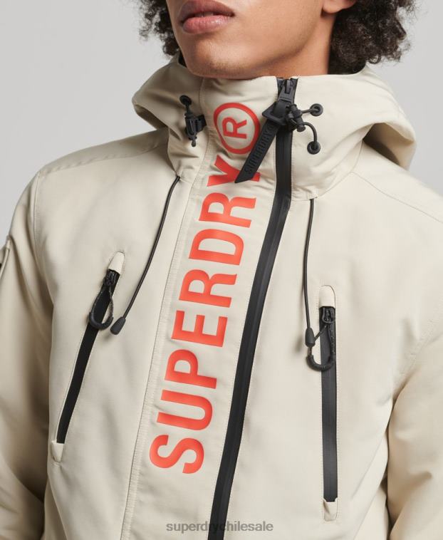 hombres Superdry beige chaqueta cortavientos ultimate sd 2R68Z926