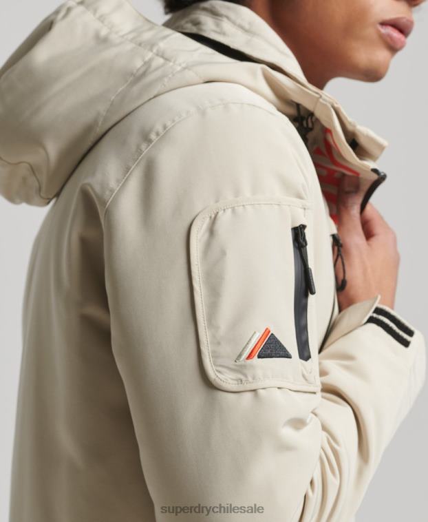 hombres Superdry beige chaqueta cortavientos ultimate sd 2R68Z926