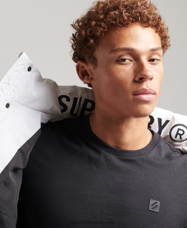 hombres Superdry blanco chamarra capitonada con capucha 2R68Z1054