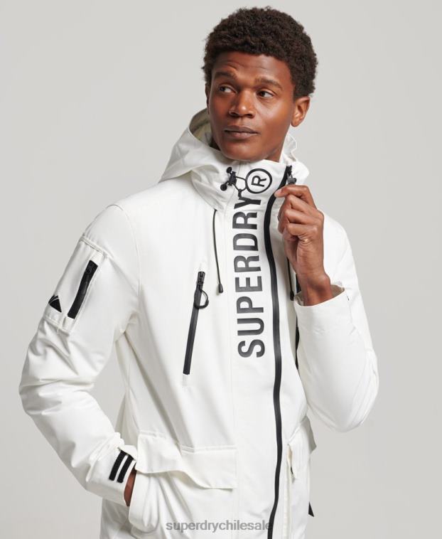 hombres Superdry blanco chaqueta cortavientos ultimate sd 2R68Z4659
