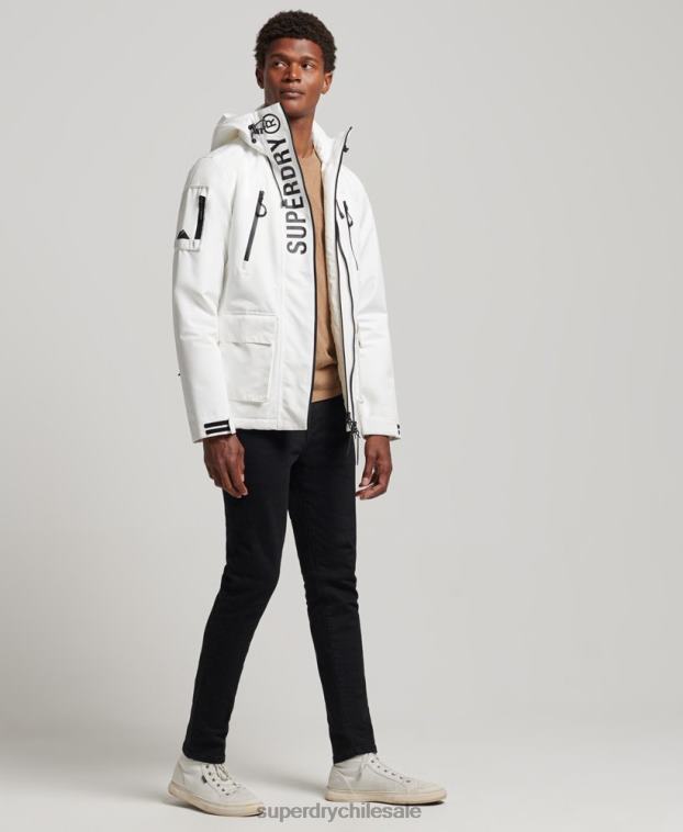 hombres Superdry blanco chaqueta cortavientos ultimate sd 2R68Z4659
