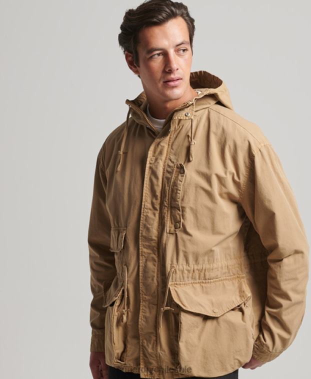 hombres Superdry broncearse chamarra de cubierta con capucha 2R68Z932