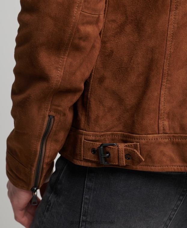 hombres Superdry broncearse chamarra de gamuza de entrenador de estudios 2R68Z1147