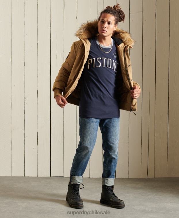 hombres Superdry broncearse chaqueta bomber everest 2R68Z1055