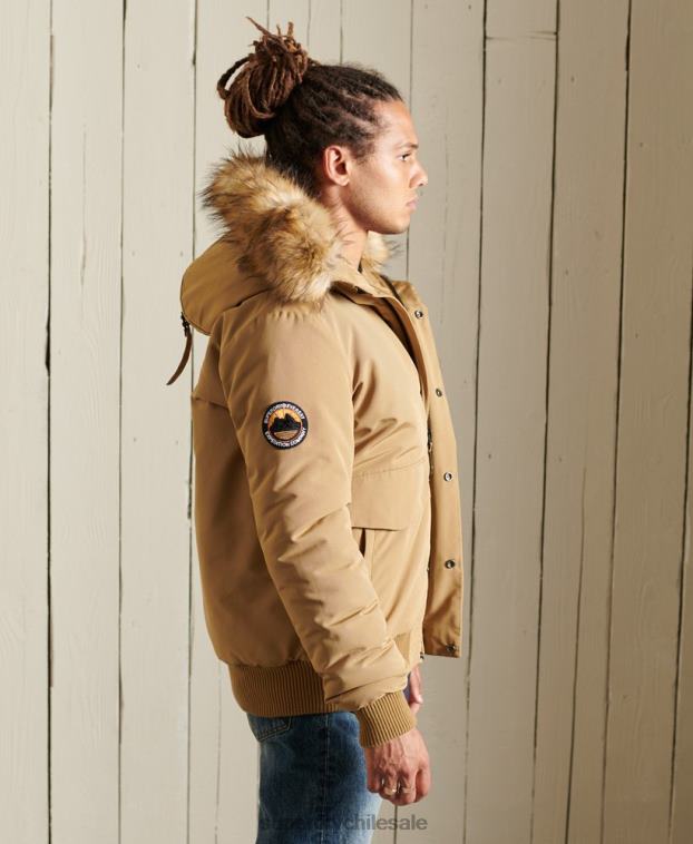 hombres Superdry broncearse chaqueta bomber everest 2R68Z1055
