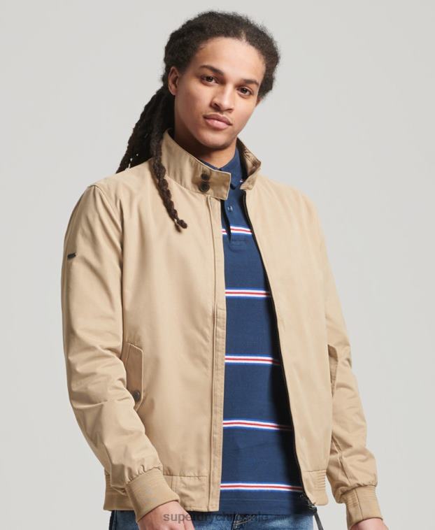 hombres Superdry broncearse chaqueta harrington icónica 2R68Z4709