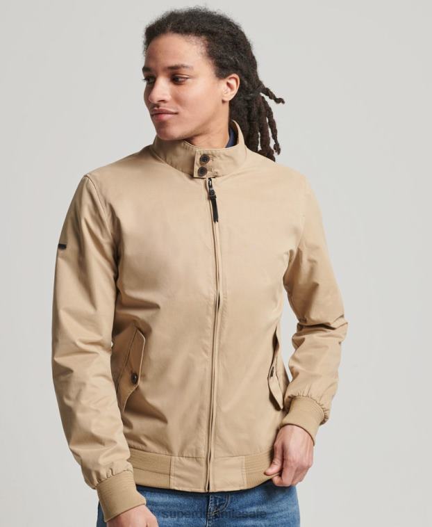 hombres Superdry broncearse chaqueta harrington icónica 2R68Z4709