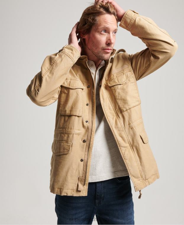 hombres Superdry broncearse chaqueta militar m65 2R68Z1127