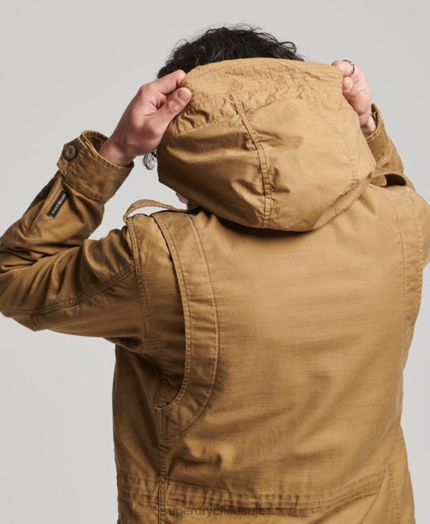 hombres Superdry broncearse chaqueta militar m65 vintage 2R68Z955