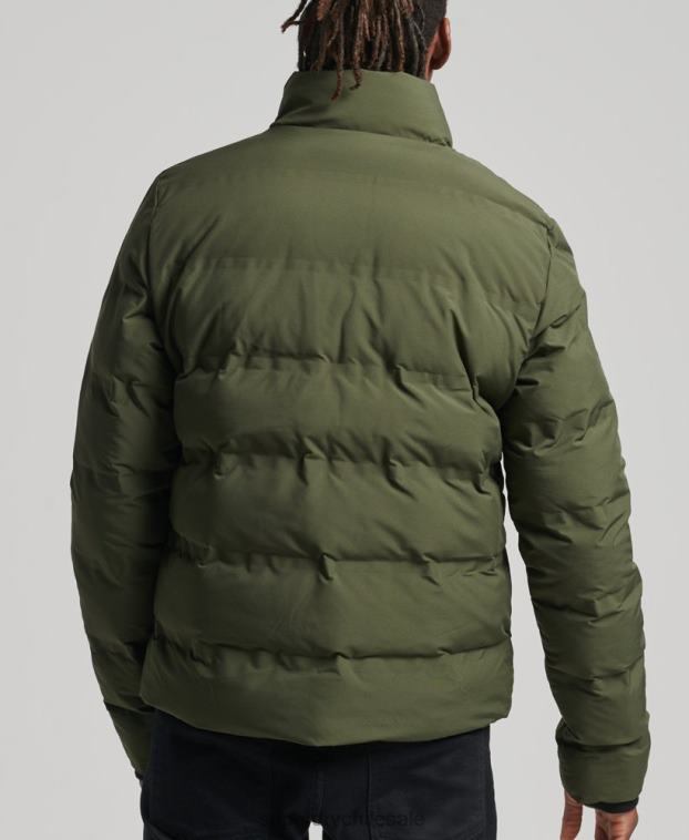 hombres Superdry caqui chamarra acolchada Ultimate Radar 2R68Z4621