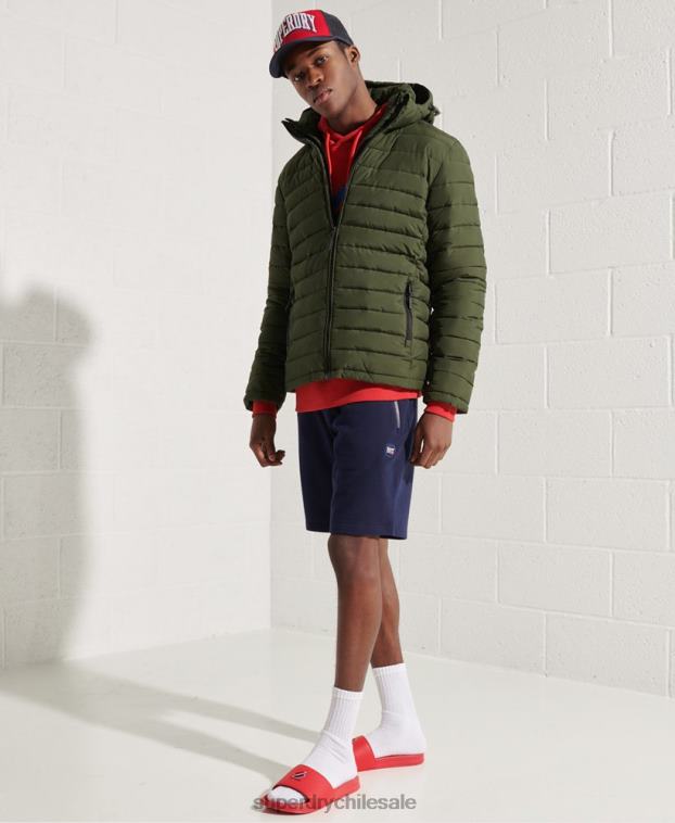 hombres Superdry caqui chamarra fuji con capucha 2R68Z4657