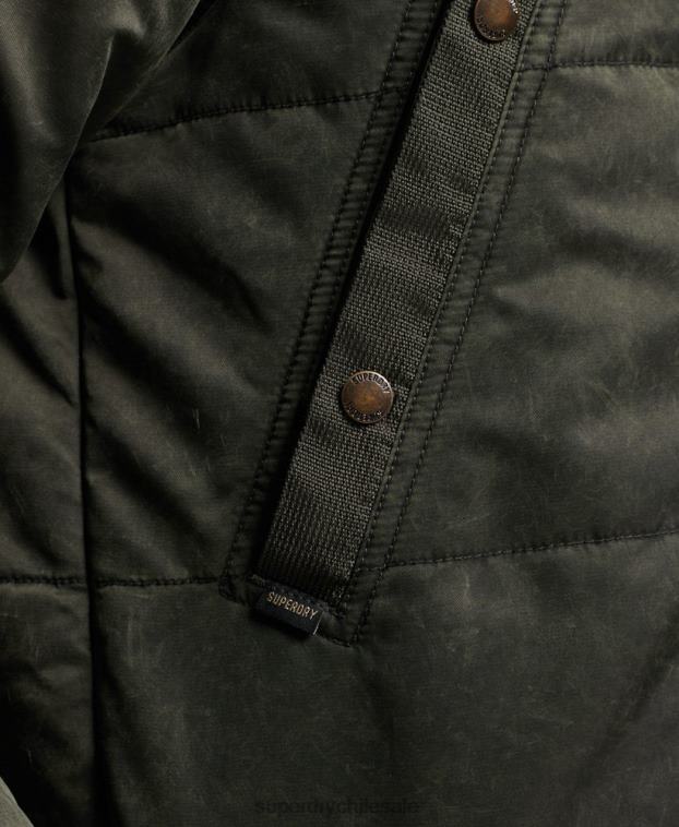 hombres Superdry caqui parka chinook 2R68Z4479
