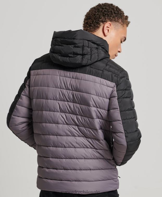 hombres Superdry gris chamarra fuji mixta de radar de expedición 2R68Z4469
