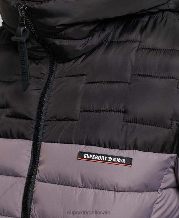 hombres Superdry gris chamarra fuji mixta de radar de expedición 2R68Z4469