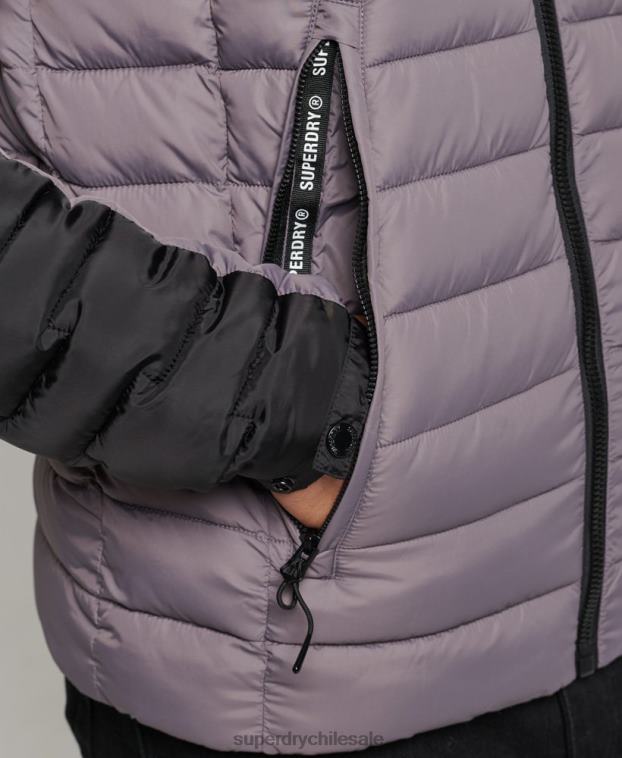 hombres Superdry gris chamarra fuji mixta de radar de expedición 2R68Z4469
