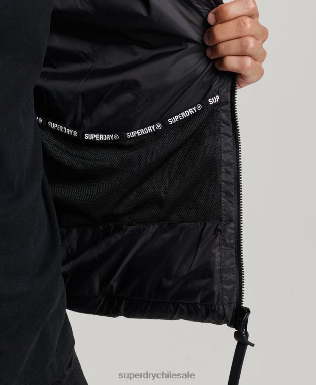 hombres Superdry gris chamarra fuji mixta de radar de expedición 2R68Z4469