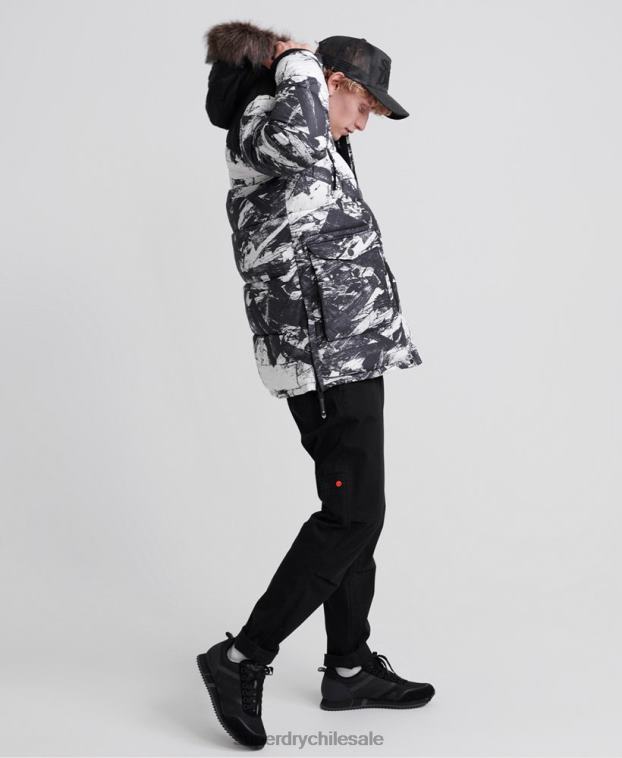hombres Superdry gris chamarra parka sd explorer 2R68Z4717