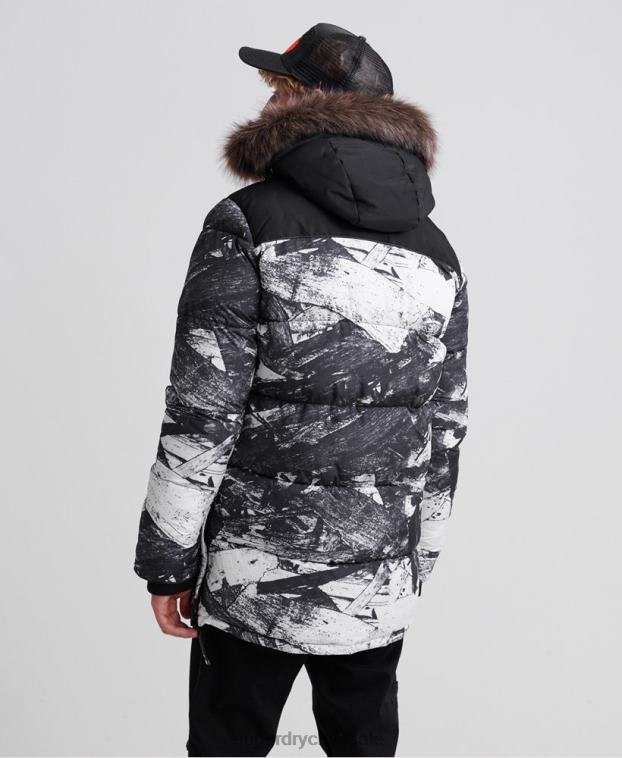 hombres Superdry gris chamarra parka sd explorer 2R68Z4717
