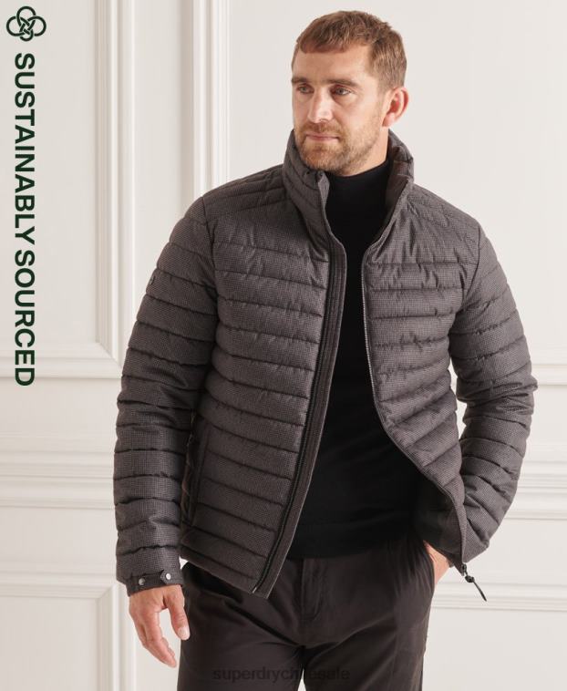 hombres Superdry gris chaqueta fuji sin capucha studios 2R68Z4679