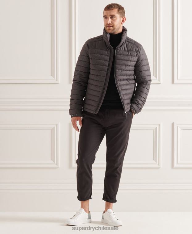 hombres Superdry gris chaqueta fuji sin capucha studios 2R68Z4679