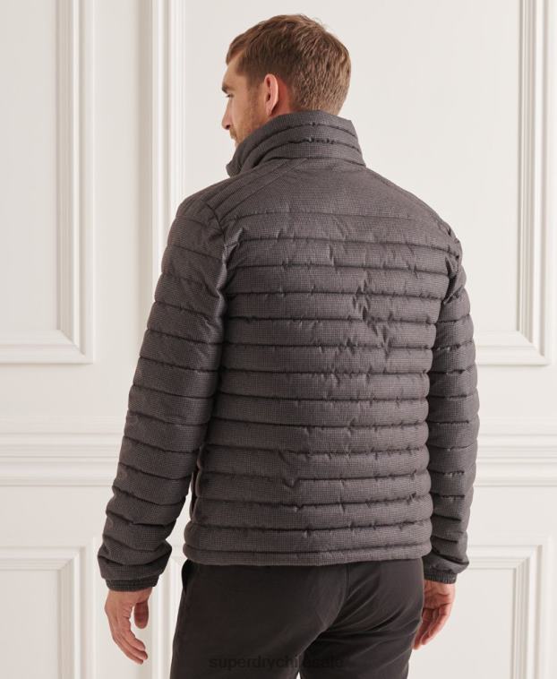 hombres Superdry gris chaqueta fuji sin capucha studios 2R68Z4679