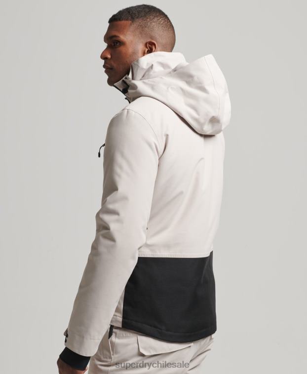 hombres Superdry gris claro chaqueta de rescate definitiva 2R68Z1370