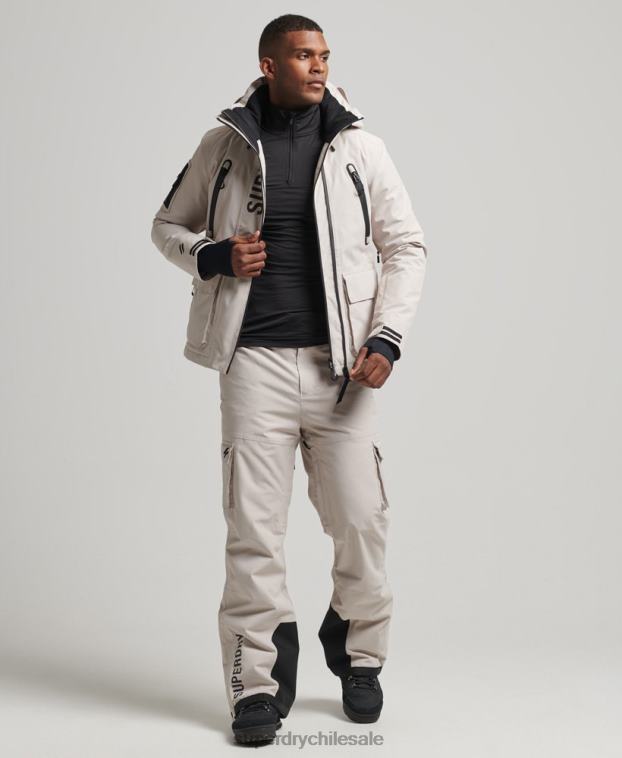 hombres Superdry gris claro chaqueta de rescate definitiva 2R68Z1370