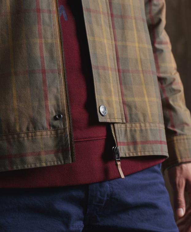 hombres Superdry marrón chamarra dry cruiser edición limitada 2R68Z1181