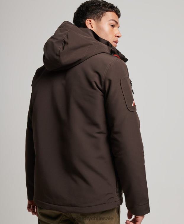 hombres Superdry marrón chaqueta cortavientos ultimate sd 2R68Z969