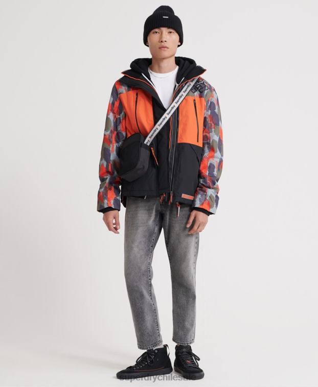 hombres Superdry multi chamarra con capucha y estampado polar sd-wind attacker 2R68Z1201