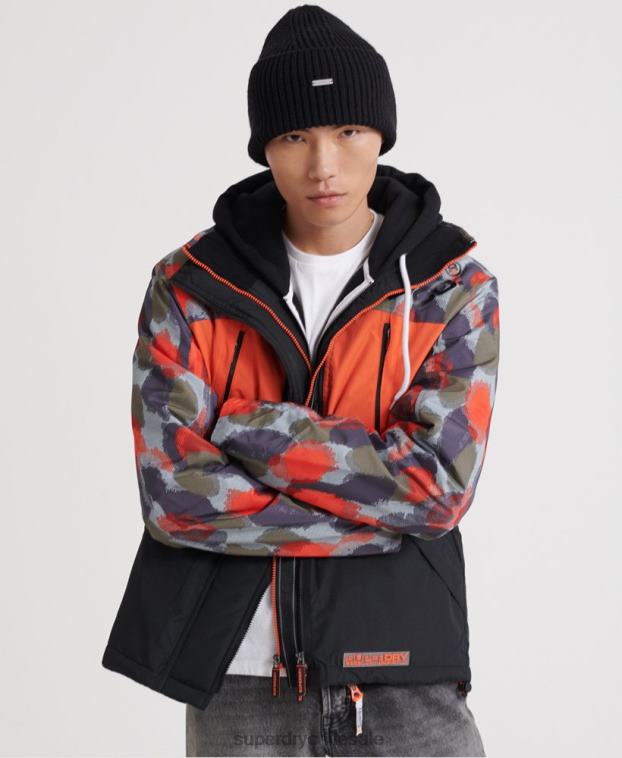 hombres Superdry multi chamarra con capucha y estampado polar sd-wind attacker 2R68Z1201