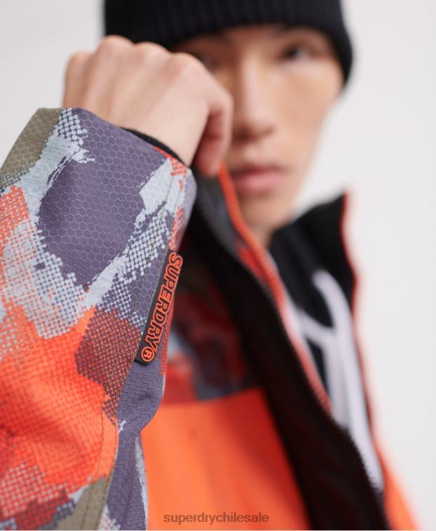 hombres Superdry multi chamarra con capucha y estampado polar sd-wind attacker 2R68Z1201